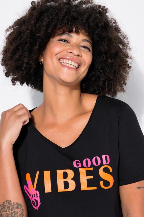 Produktbild Angel of Style T-Shirt, A-Linie, GOOD VIBES-Motiv (46)