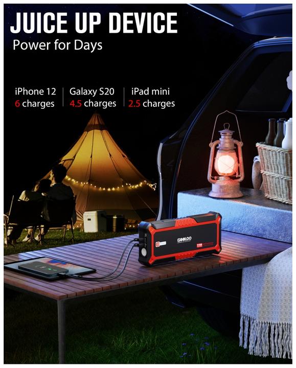 Immagine prodotto Gooloo Avviatore GP4000 (4000 A, 24000 mAh)