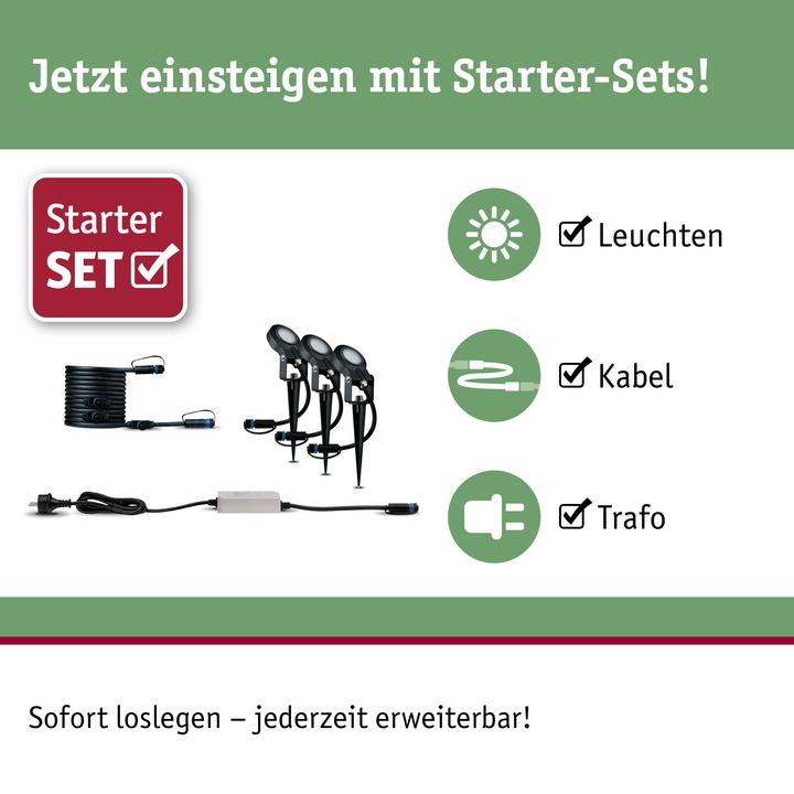 Produktbild Paulmann Outdoor Plug & Shine Sting Starterset (520 lm, IP67)