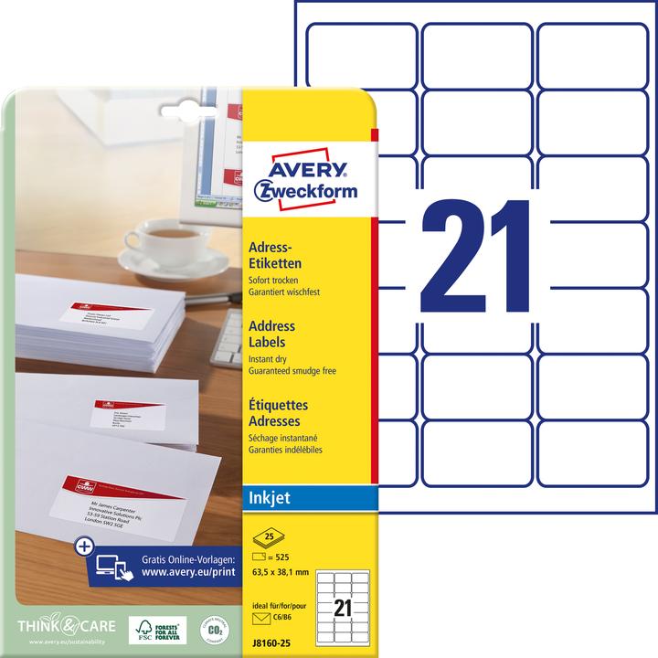 Produktbild Avery Adress-Etiketten