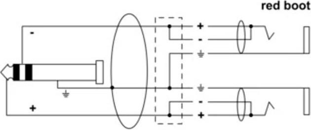 Actual product image Cordial 14890 Klinke Audio Y-Adapter (1x Klinkenstecker 6.3 mm (stereo) - 2x Kli