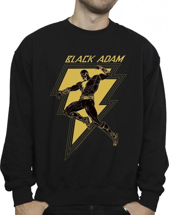 Immagine prodotto Felpa uomo nera Adam Golden Bolt in cotone (M)