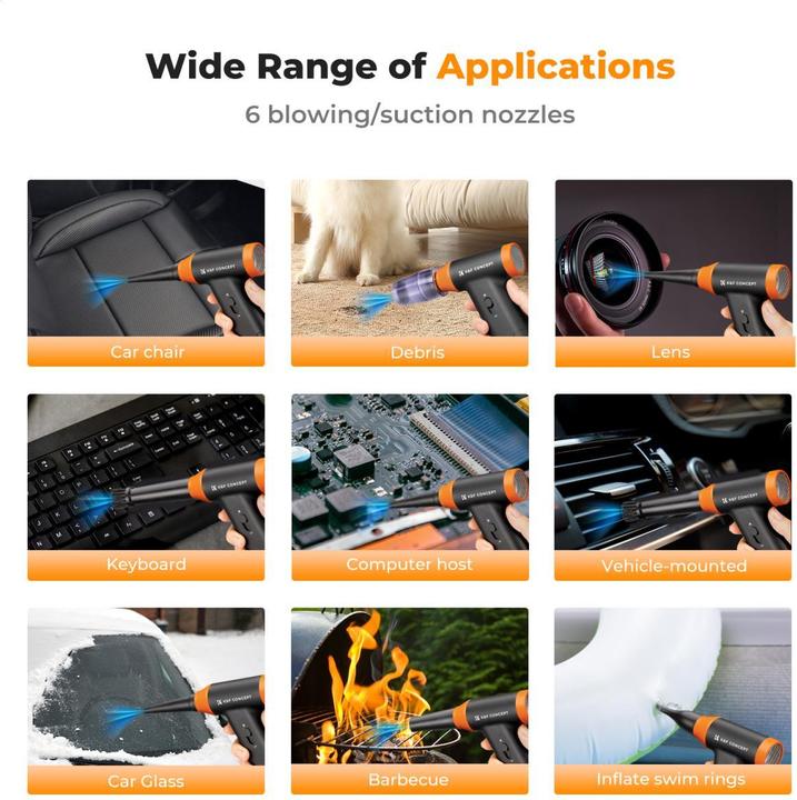 Actual product image K&F Concept Electric Cleaning Air Blower Kit