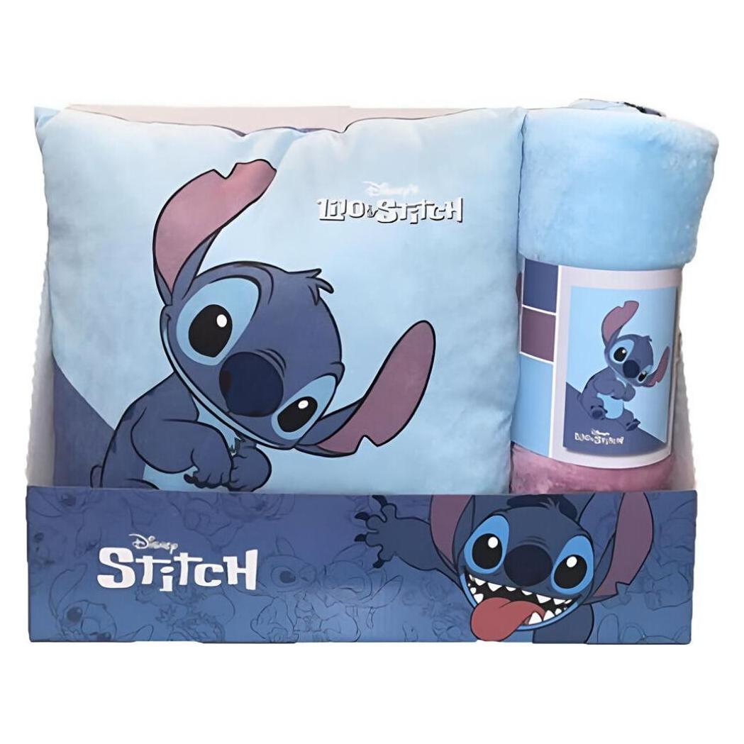 Vadobag, Plafond, Disney Stitch Polar Blanket + Cushion Set