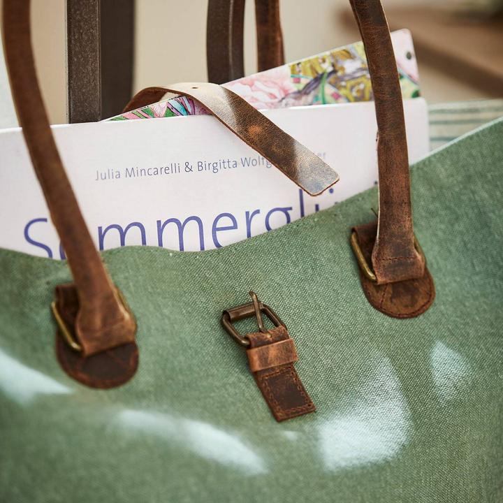 Immagine prodotto Loberon Borsa Ambre verde/marrone