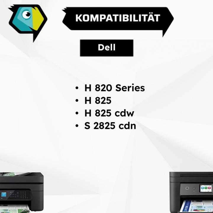 Actual product image Inkadoo Toner compatible with Dell 593-BBRT / 4NRYP toner, magenta magenta (M)