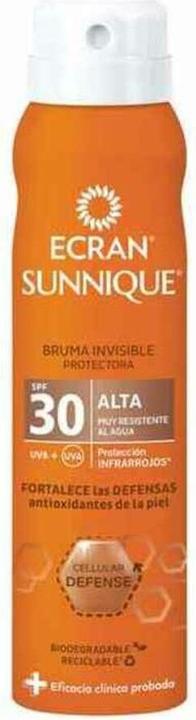 Image du produit Ecran SUNNIQUE proteción aerosol vapo SPF30 75 ml (Spray solaire, SPF 30, 75 ml)