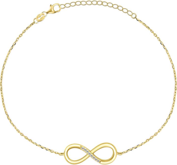 Immagine prodotto Brilio Silver - Timeless Gold Plated Infinity Bracelet BRC48Y (Argento)