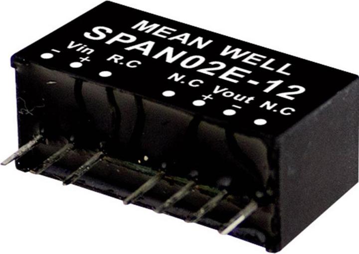 Image du produit MeanWell Modules de conversion DC/DC série SPAN02 SIP/SIL8 Case Single Output 1 régulé