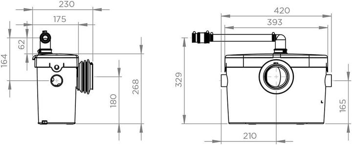 Actual product image SFA Saniaccess Waterpompunit Saniaccess2