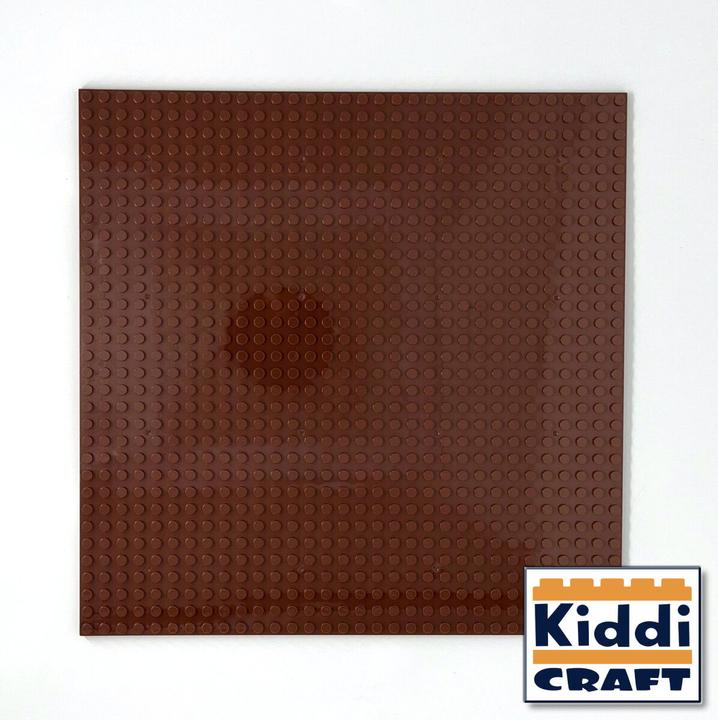 Produktbild Kiddicraft Stackable Baseplate 32 x 32 Noppen (25,5 x 25,5cm) Braun