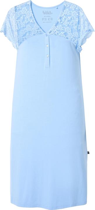 Image du produit Ulla Popken Chemise de nuit, décolleté en V et manches courtes, dentelle sur les épaules et les manches (58)