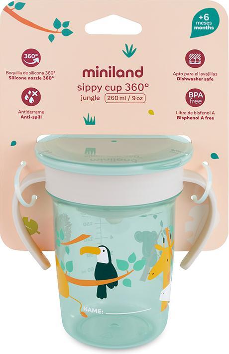 Actual product image Miniland SIPPY CUP 360 JUNGLE