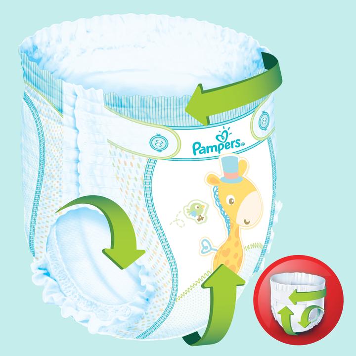 Actual product image Pampers Baby Dry (Size 3, Half month box, 116 Piece)