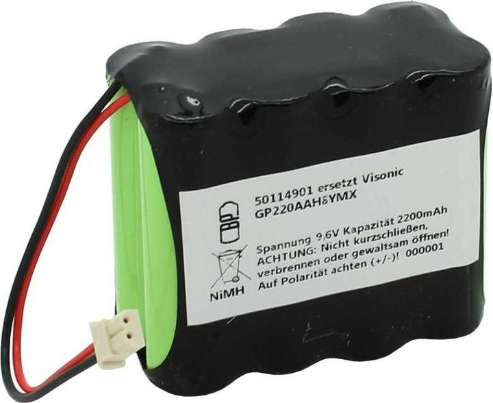 Image du produit XCell Speicherbatterie NiMH 9,6V 2200mAh ersetzt Visonic GP220AAH8YMX