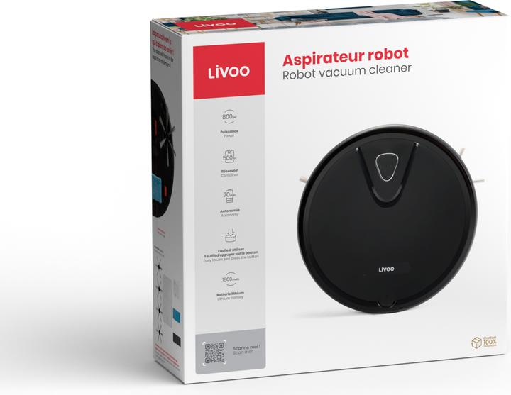 Produktbild Livoo Saugroboter (800 Pa, Wischtuch)
