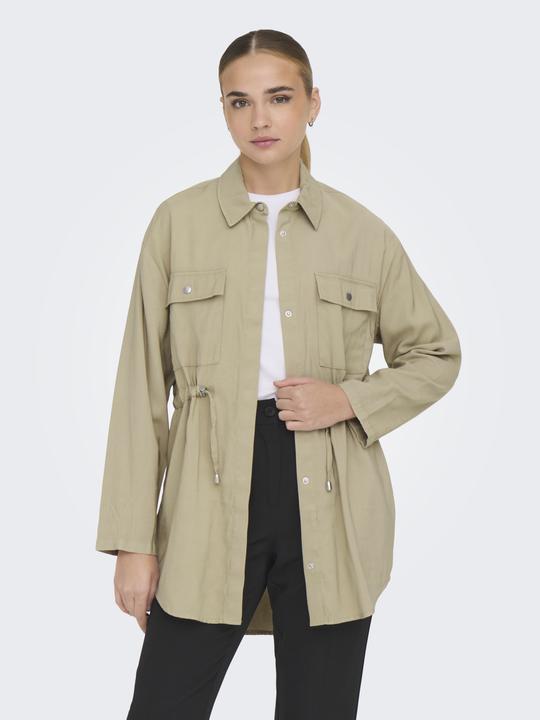 Actual product image Only Fly-away collar coat jacket (L)