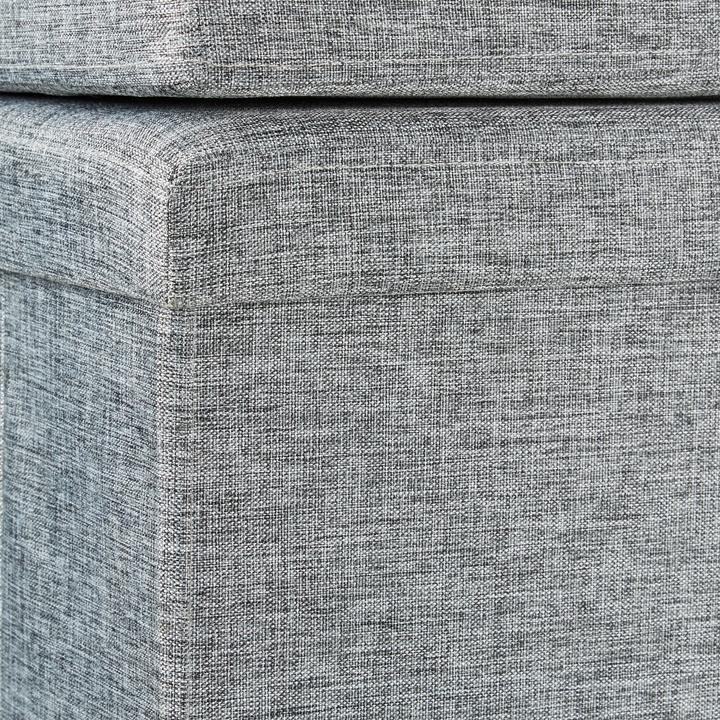 Actual product image Relaxdays Folding Storage Ottoman