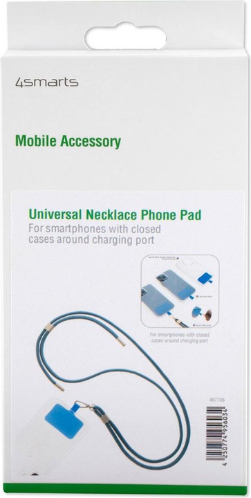 Productafbeelding 4smarts Universele mobiele telefoonketting PhonoLace onyx zwart