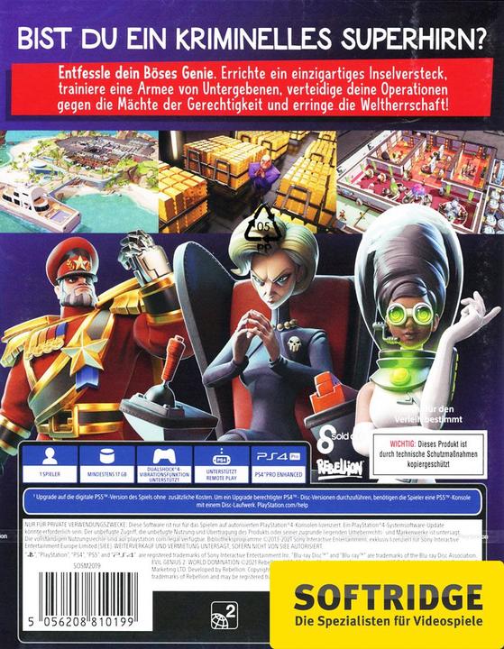 Produktbild Sold Out Evil Genius 2: World Domination (PS4, EN)