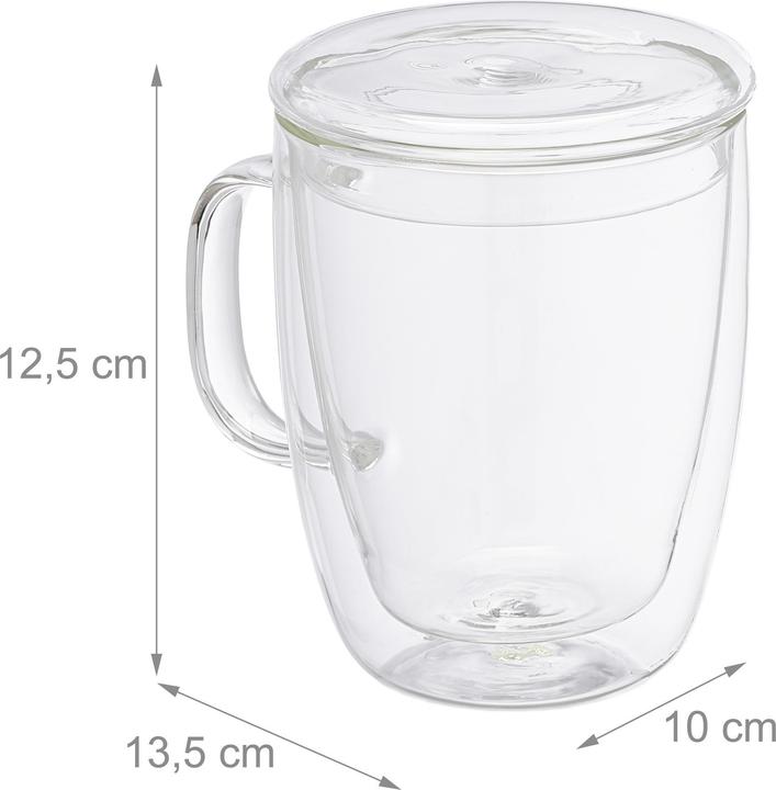 Produktbild Relaxdays Kaffeegläser (0.50 l, 1 x)