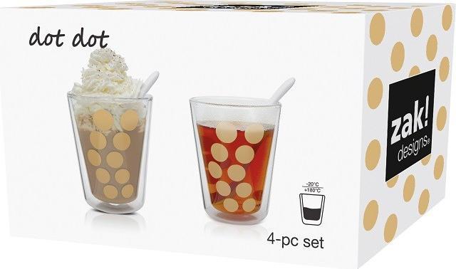 Produktbild Zak! Dot Dot 2 Teegläser gold (350 ml, 2 x)