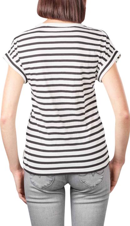 Produktbild Marc O'Polo Deep Round Neck T-Shirt Short Sleeve Multi/Black (XS)