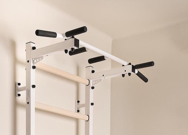 Immagine prodotto BenchK Barre a muro 222 con barra multi pull-up, corda e anelli