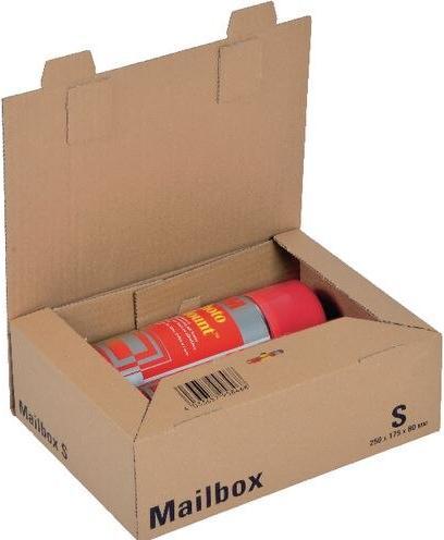 Produktbild Colompac Versandkarton Mailbox Typbezeichnung: S Innenmasse: 25 x 8 x 17,5 cm (B x H x T) (26 x 19 x 8.5 cm, 1 x)