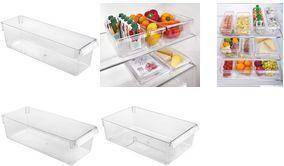 Metaltex Frigo-System Organizer, gross, transparent Material: Polystyrene PS, zur Kühlschrank-Organisation