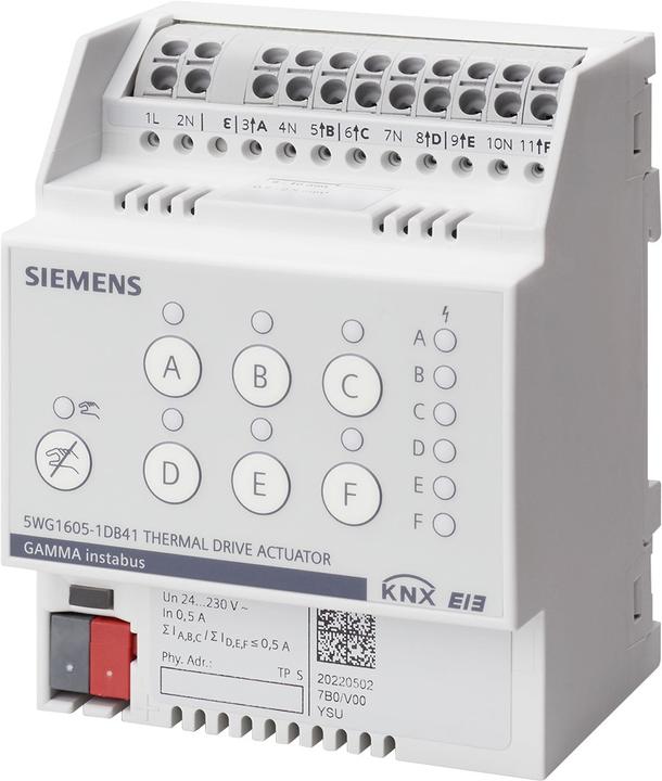 Actual product image Siemens 5WG16051DB41 Thermal drive actuator 5WG1605-1DB41 (Heating actuator)