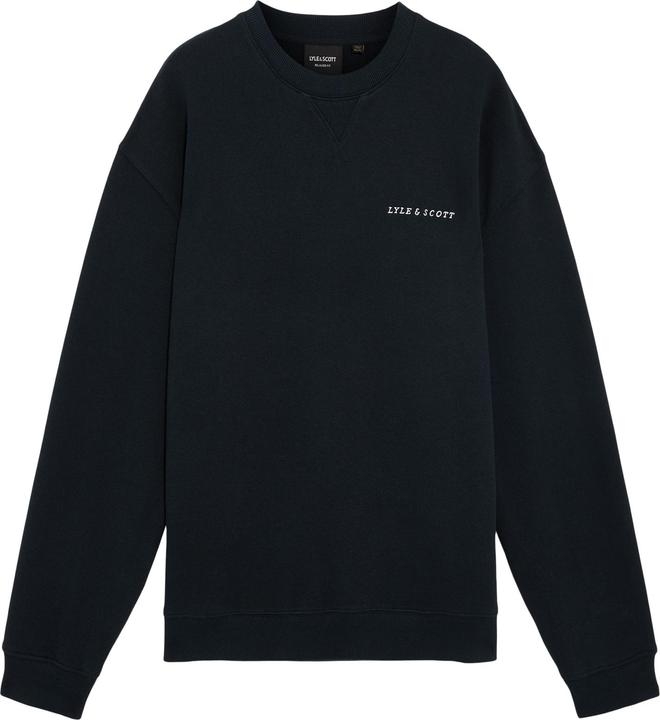 Produktbild Lyle and Scott Sweatshirt mit Pinsel-Schriftzug am Rundhalsausschnitt (XL)