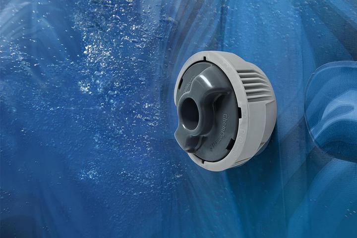 Actual product image Bestway LAY-Z-SPA Santorini Energieeffizienter s marter aufblasbarer Whirlpool 5–7 Pers. (7 Persons)