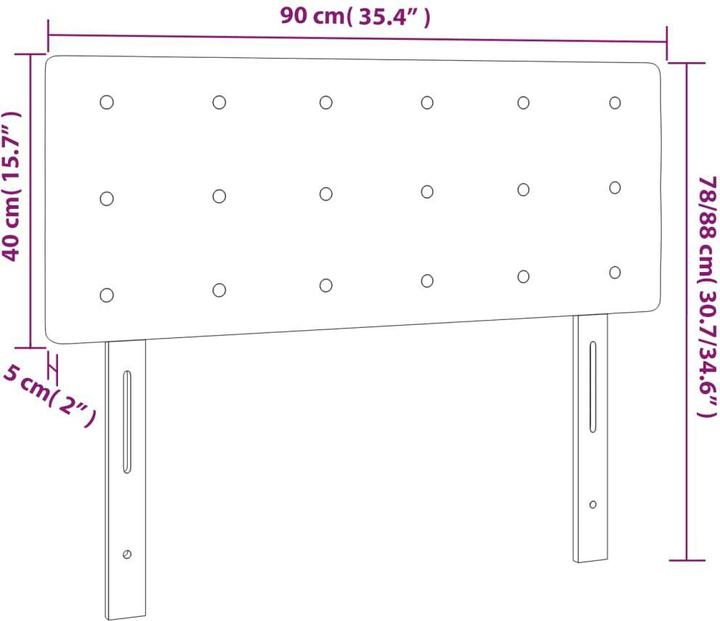 Actual product image vidaXL Jeanette (90 x 5 x 88 cm)