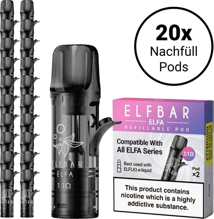 Actual product image Elfbar Elfa Refillable POD (2 x)