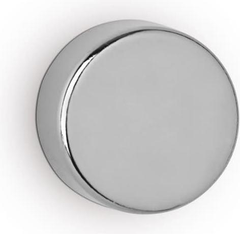 Actual product image Maul Neodymium disc magnet 20 mm adhesive force 12 kg silver diameter 20 mm height 10 (4x)