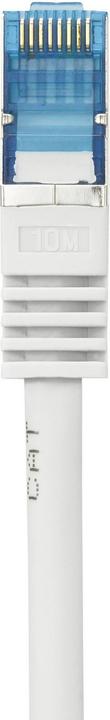 Productafbeelding Renkforce RJ45 netwerkaansluitkabel CAT 6a S/FTP 10 m grijs met vergrendelbare neusbescherming, vlamvertragend (S/FTP, CAT6a, 10 m)