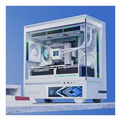 Thermaltake Boitier Moyen Tour ATX Thermalright TL-M10 Vision RGB avec panneaux vitrés (Blanc) (ATX), Case PC, Bianco
