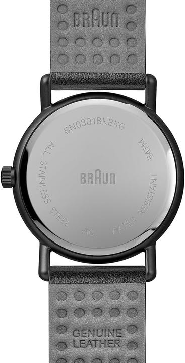 Actual product image Braun Men's Watch with Three-Hand Solar Date Display and Leather Strap (Analogue wristwatch, 40 mm)