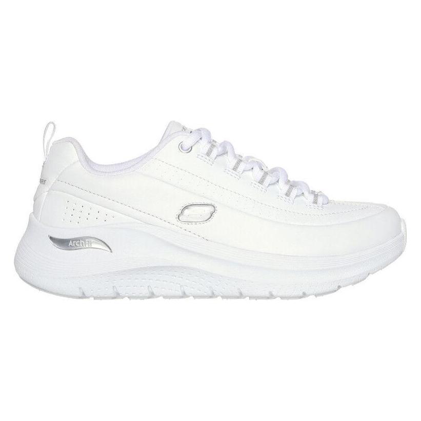 Skechers, Damen, Sneakers, Arch Fit 2.0 - Star Bound, Weiss, Silber, (37)