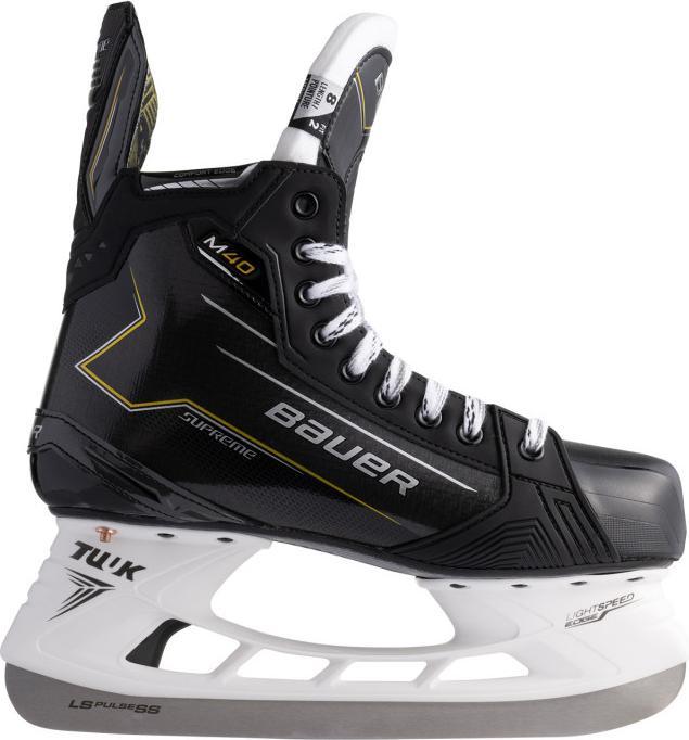 Bauer Supreme M40 INT Patins de hockey (JR-INT 6 - 40,5, FIT 2) (40.5)