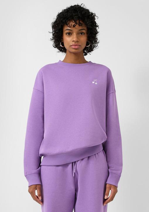 Produktbild s.Oliver Sweatshirt Weiches Sweatshirt mit kleiner Stickerei (S)