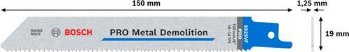 Produktbild Bosch Professional Zubehör PRO Metal Demolition S925VF Blatt, 1,25 x 19 x 150 mm, 5-tlg.