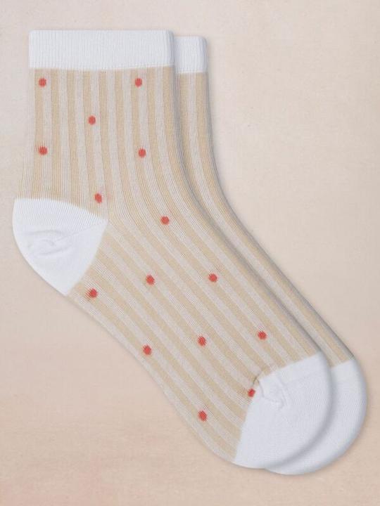 Produktbild Bleuforêt Rayures Plumetis Socken (Einzelpack, 39 - 41)