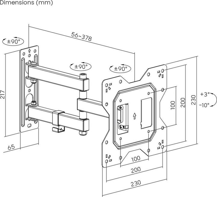 Image du produit Maclean MC-700N (Mur, 30 kg, 23" - 55")