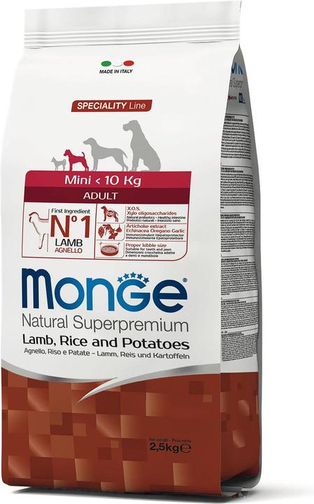 Produktbild Monge Speciality Line Mini Adult Lamm, Reis & Kartoffeln (Adult, 1 Stk., 7500 g)