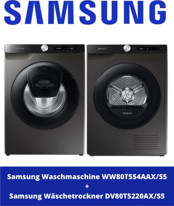 Immagine prodotto Samsung WW80T554AAX/S5 WW5500 (8 kg, A sinistra)