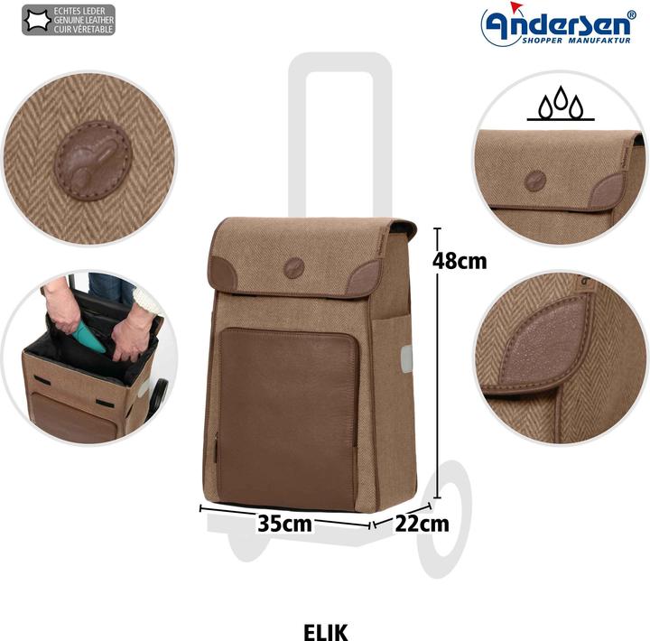 Actual product image Andersen Elik brown