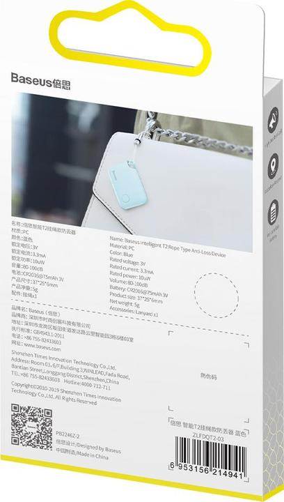 Produktbild Baseus Intelligent T2 ropetype anti-loss device Blue