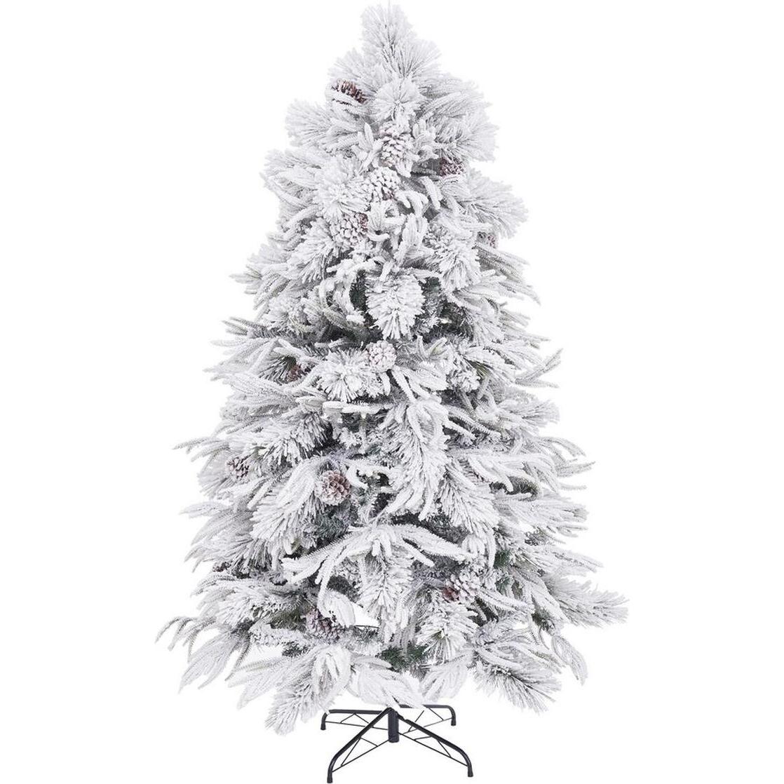 BigBuy, Weihnachtsbaum, Weihnachtsbaum PVC Polyäthylen Ananas Verschneit 90 x 90 x 210 cm (210 cm)